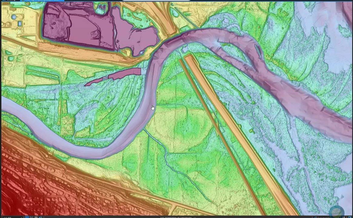 Forward Looking Infrared (FLIR) Image of Yakima River Delta